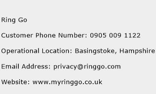 Ring Go Phone Number Customer Service