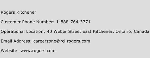 Rogers Kitchener Phone Number Customer Service