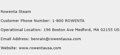 Rowenta Steam Phone Number Customer Service