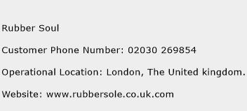Rubber Soul Phone Number Customer Service
