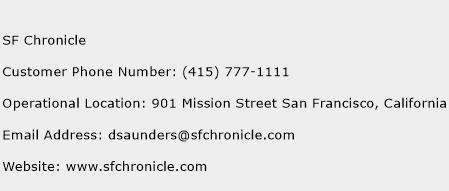 SF Chronicle Phone Number Customer Service