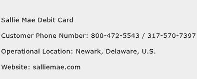 Sallie Mae Debit Card Phone Number Customer Service