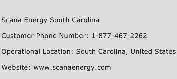 Scana Energy South Carolina Phone Number Customer Service