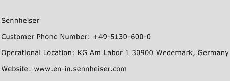Sennheiser Phone Number Customer Service