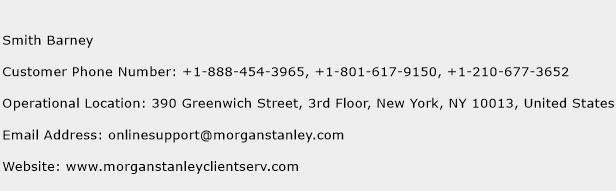 Smith Barney Phone Number Customer Service