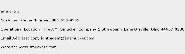 Smuckers Phone Number Customer Service
