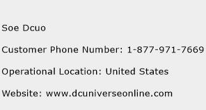 Soe Dcuo Phone Number Customer Service