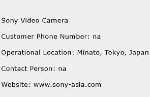 Sony Video Camera Phone Number Customer Service