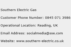 Southern Electric Gas Phone Number Customer Service