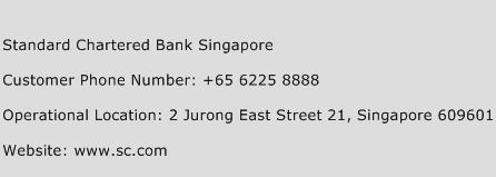Standard Chartered Bank Singapore Phone Number Customer Service