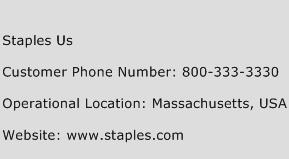 Staples US Phone Number Customer Service