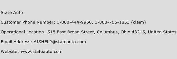 State Auto Phone Number Customer Service