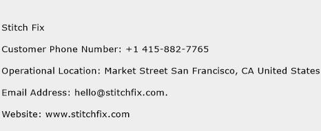 Stitch Fix Phone Number Customer Service