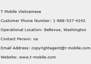 T Mobile Vietnamese Phone Number Customer Service