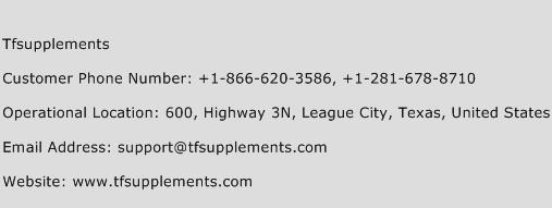 TFSupplements Phone Number Customer Service