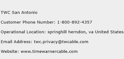 TWC San Antonio Phone Number Customer Service