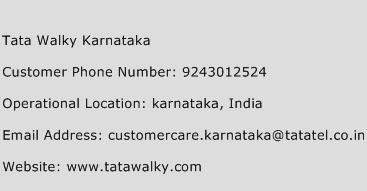 Tata Walky Karnataka Phone Number Customer Service