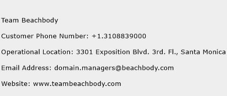 Team Beachbody Phone Number Customer Service