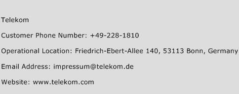 Telekom Phone Number Customer Service