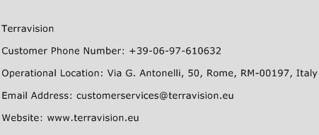 Terravision Phone Number Customer Service