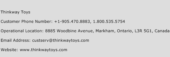 Thinkway Toys Phone Number Customer Service