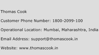 Thomas Cook Phone Number Customer Service