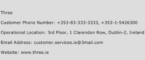Three Phone Number Customer Service