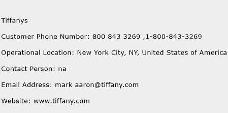 Tiffanys Phone Number Customer Service