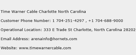 Time Warner Cable Charlotte North Carolina Phone Number Customer Service