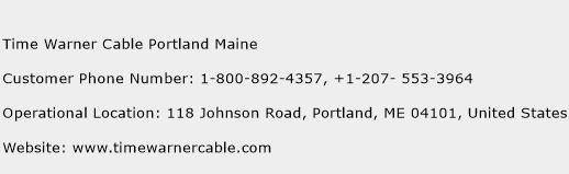 Time Warner Cable Portland Maine Phone Number Customer Service