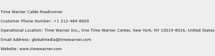 Time Warner Cable Roadrunner Phone Number Customer Service