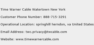 Time Warner Cable Watertown New York Phone Number Customer Service
