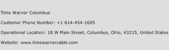 Time Warner Columbus Phone Number Customer Service