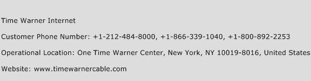 Time Warner Internet Phone Number Customer Service
