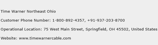 Time Warner Northeast Ohio Phone Number Customer Service