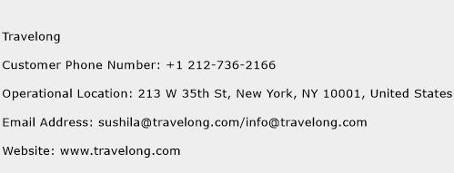 Travelong Phone Number Customer Service