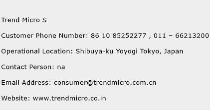 Trend Micro S Phone Number Customer Service