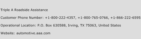 Triple A Roadside Assistance Phone Number Customer Service