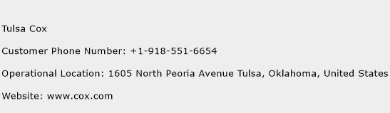 Tulsa Cox Phone Number Customer Service