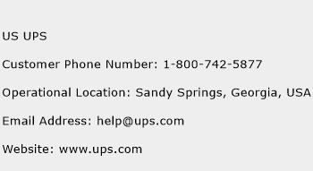 US UPS Phone Number Customer Service