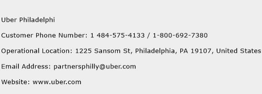 Uber Philadelphi Phone Number Customer Service