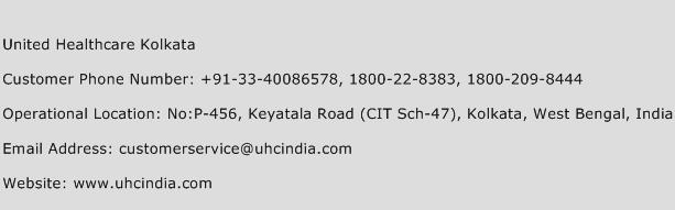 United Healthcare Kolkata Phone Number Customer Service