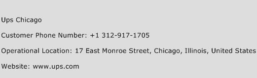Ups Chicago Phone Number Customer Service