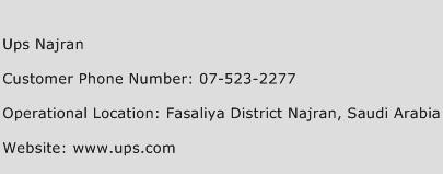 Ups Najran Phone Number Customer Service