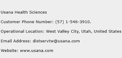Usana Health Sciences Phone Number Customer Service