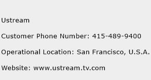 Ustream Phone Number Customer Service