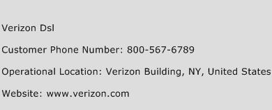 Verizon Dsl Phone Number Customer Service