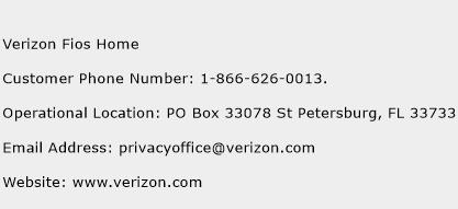 Verizon Fios Home Phone Number Customer Service