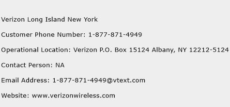 Verizon Long Island New York Phone Number Customer Service