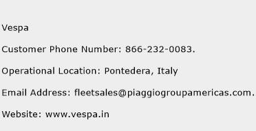 Vespa Phone Number Customer Service